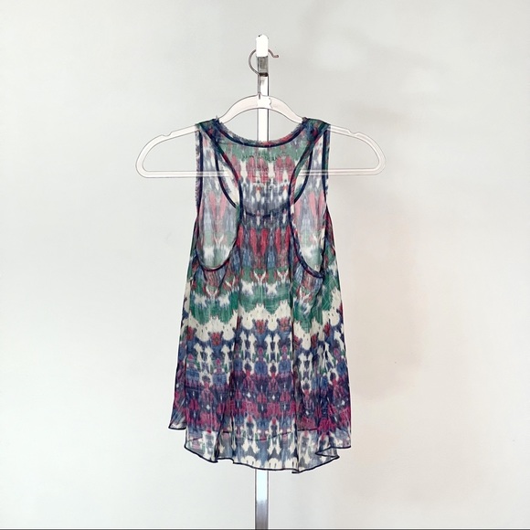 Aeropostale Tank Top • Sz Small P • Sheer, Flowy • Multicolor - Picture 2 of 7